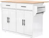 Servírovací vozík Sweiko se skládací deskou, 120x46(70)x91 Náhled obrázku produktu 9