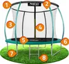 Neo-Sport 8ft/252cm profiliertes Gartentrampolin mit Produktbild-Vorschau 10