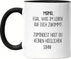 Tasse Schwarz Mama Wenigstens Keinen Hässlichen Sohn Lustig Produktbild-Vorschau 1
