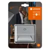 Product packaging for a LEDVANCE NIGHTLUX Stair light, featuring a couple on stairs and product details. Voir les images du produit