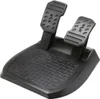 A black gaming steering wheel pedal set is shown against a white background. Podgląd zdjęcia produktu