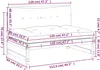 [Home] Mittelsofa Honigbraun 120x80 cm Massivholz Kiefer , Produktbild-Vorschau 10