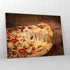 Bilder auf glas - Pizza Käse Tomaten - 100x70cm - Produktbild-Vorschau 4