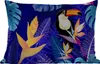 MuchoWow® Outdoor Kissen - Dschungel - Tukan - Blumen - Produktbild-Vorschau 1