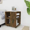 vidaXL Rollschrank Räuchereiche 60x53x72 cm Holzwerkstoff Produktbild-Vorschau 3