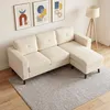 HOMCOM L-förmiges Sofa mit umkehrbarer Chaiselongue, Produktbild-Vorschau 2