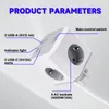 A product diagram showing the features of a power strip. Voir les images du produit
