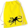Huuraa Turnbeutel Oktopus Silhouette 12 Liter Yellow Produktbild-Vorschau 1