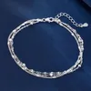 Mehrreihiges Armband Damen silberfarben – eleganter Produktbild-Vorschau 2