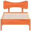 vidaXL Massivholzbett ohne Matratze Wachsbraun 75x190 cm Produktbild-Vorschau 4