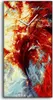 Wanduhr Leinwand Bild Uhr Geräuschlos 30x60 Kunst Abstrakte Produktbild-Vorschau 1