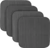 A stack of four dark gray seat cushions. Anteprima dell’immagine prodotto