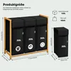 AdelDream Wäschekorb Kleidersortierer 3 Fächer Wäschewagen Produktbild-Vorschau 7