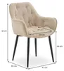 ARDEN Esszimmerstühle 2er Set, Beige - Polsterstühle mit Produktbild-Vorschau 8