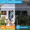 Faziango 350x300cm Sonnenmarkise Gelenkarmmarkise Aluminium Produktbild-Vorschau 3