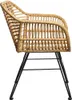 HOMLA Židle s výpletem JARDIN přírodní 57x62x81 cm Náhled obrázku produktu 6