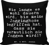 Mr. & Mrs. Panda kuschelkissen 40x40 Wie lange es wohl... - Produktbild-Vorschau 1