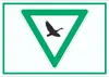 Rastgebiet für Zugvögel Symbol Schild A4 (210x297mm) Produktbild-Vorschau 1