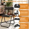 Kunststoff Klappstuhl 4er Set, Metallrahmen Klappstühle Produktbild-Vorschau 2