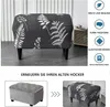 A product image showing an ottoman cover and a comparison of an old ottoman with a new one. Produktbild-Vorschau
