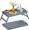 Graues Betttablett - 2er-Set Produktbild-Vorschau 1