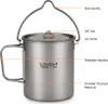 Lehká 3dílná sada z titanu, 750 ml hrnec, 450 ml hrnek na Náhled obrázku produktu 14