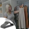 20 Stück Samt Kleiderbügel Grau Rutschfest Mit 360° Produktbild-Vorschau 4