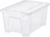 SAMLA Ikea Box mit Deckel, transparent, 28x20x14 cm/5 l Produktbild-Vorschau 1