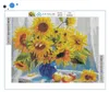 ARTULIO Diamond Painting Set - Gelbe Sonnenblumen im blauen Produktbild-Vorschau 3
