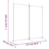 A line drawing of a two-panel screen with dimensions indicated. Náhled obrázku produktu