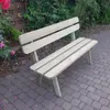 Gartenbank Kiefernholz Grün Sitzbank Parkbank mit Lehne Produktbild-Vorschau 4