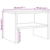 vidaXL Comodino in rovere affumicato 40x30x30 cm in Anteprima dell’immagine prodotto 13