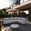 TRADA Gartensofa lounge set Bahama M Grau Gartenmöbel set Produktbild-Vorschau 1