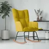 vidaXL Hojdacie kreslo Velvet Mustard Yellow Náhľad obrázku produktu 2