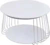 Tavolino MCA HWC-P60, tavolino tavolino lounge, metallo MDF Anteprima dell’immagine prodotto 6