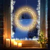 Ghirlanda luminosa in metallo argento 30 cm bianco caldo Anteprima dell’immagine prodotto 5