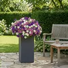 Kubus Übertopf XXL ca. 30x30 cm - anthrazit -  Höhe: 80cm Produktbild-Vorschau 7