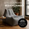 Lumaland Sedací vak Lounge In-& Outdoor 380 l sivý Náhľad obrázku produktu 6
