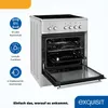 Exquisit ECM 6-4 Inox Elektro-Standherd | Glaskeramik | Produktbild-Vorschau 2