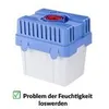 A product image of a blue and white dehumidifier with text overlay in German. Anteprima dell’immagine prodotto