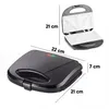 Sandwichmaker 750W, Sandwichtoaster für 2 Toasts, Produktbild-Vorschau 12