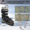 A ski boot is shown in a snowy mountain environment with text describing its features. Anteprima dell’immagine prodotto
