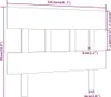 The Living Store Kopfteil Grau 103,5x3x81 cm Massivholz Produktbild-Vorschau 6