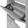 vidaXL Schuhschrank Grau Sonoma 59x17x108 cm Holzwerkstoff Produktbild-Vorschau 6
