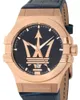 Maserati Herren Uhr POTENZA Analog Leder Armband blau Produktbild-Vorschau 21