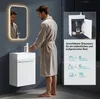 doporro Badmöbelset Waschbecken-Unterschrank für Gäste-WC Produktbild-Vorschau 5