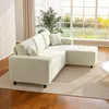 HOMCOM Ecksofa 3-Sitzer Sofa in L-Form Eckcouch mit Produktbild-Vorschau 9
