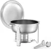 Chafing Dish Set Hochzeit Speisenwärmer Edelstahl 4,7L 4 Produktbild-Vorschau 9