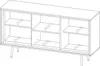 Kommode TORI TR-01 mit 3 Türen Sideboard 150 cm Produktbild-Vorschau 6