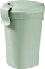 A light green food storage container with a lid. Produktbild-Vorschau
